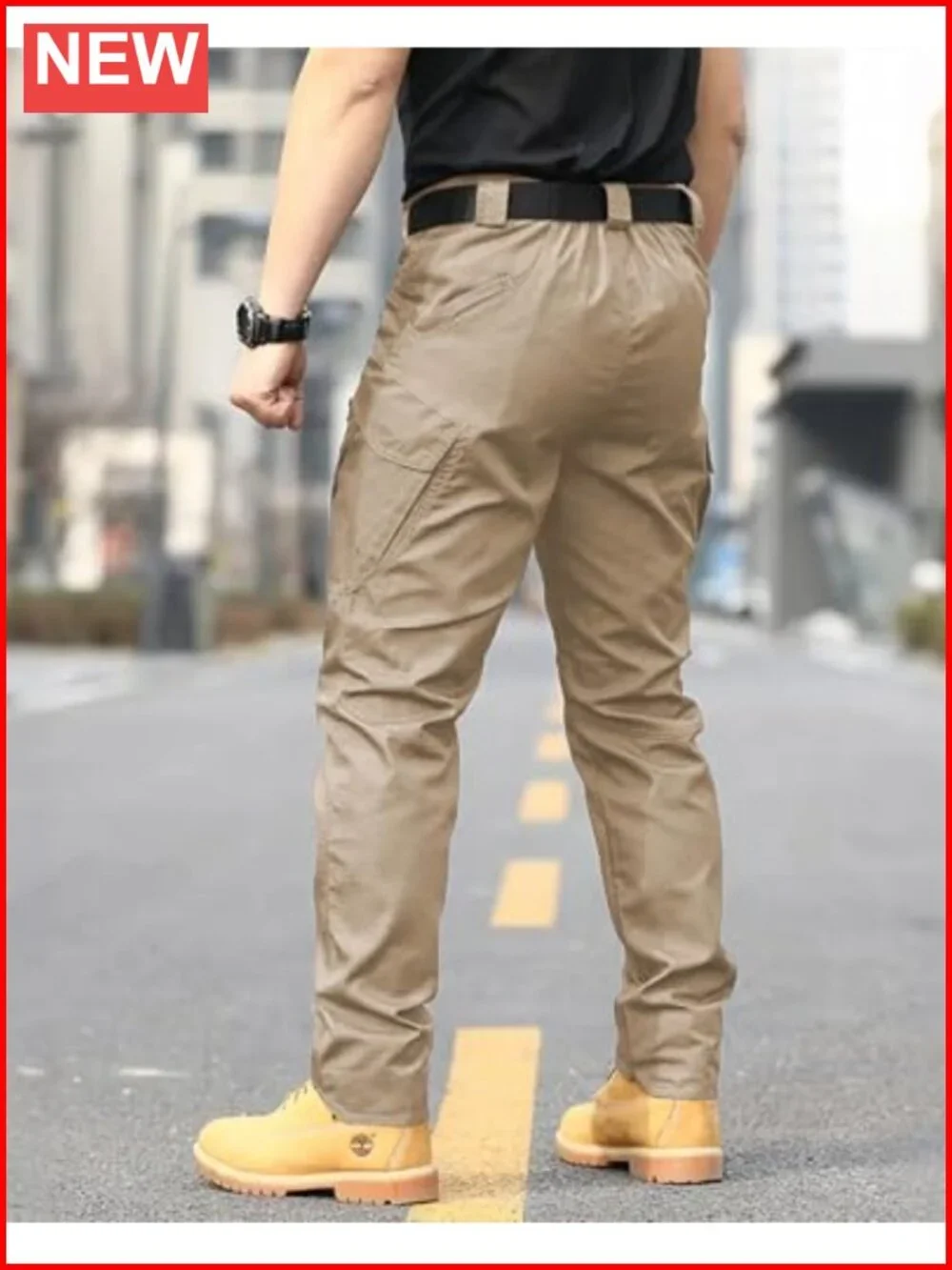 Men's Tactical Cargo Pants Stretch Ripstop Lightweight Waterproof Multi Pockets